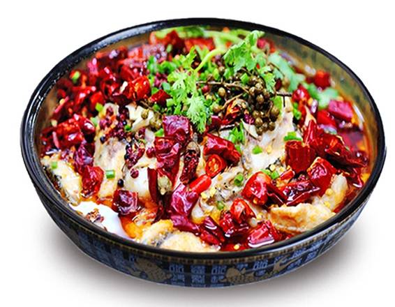Spicy Fish Hotpot with Rice and Pop 功夫水煮魚套餐